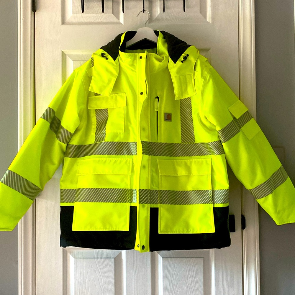 New w/o tag Carhartt High-Visibility Class 3 Reflective Jacket